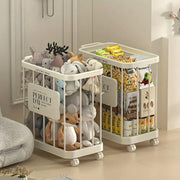 Removable Laundry Basket Clothes Organizer Household Storage Bin with Shelving V528-DIRTY-48-27-387622