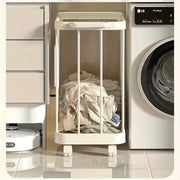 Removable Laundry Basket Clothes Organizer Household Storage Bin with Shelving V528-DIRTY-48-27-387622