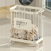 Removable Laundry Basket Clothes Organizer Household Storage Bin with Shelving V528-DIRTY-48-27-387622
