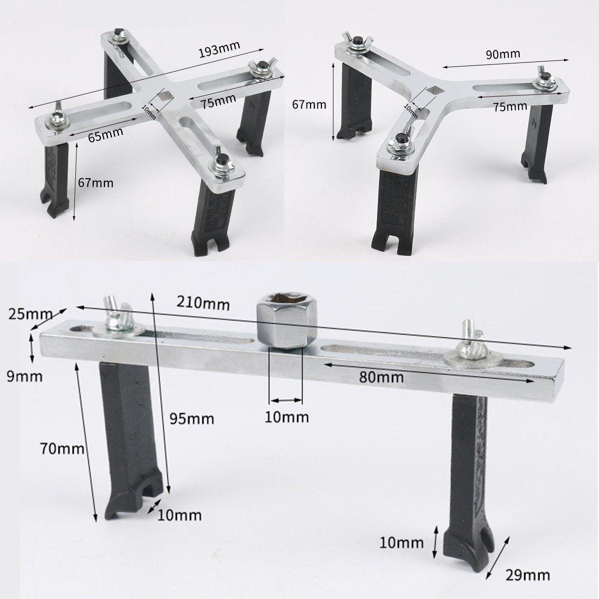 Adjustable Universal Fuel Tank Cover Removal Tool 3 Claws Gasoline Pump Wrench - Four-Grasp V528-DISASSEMBLY-TOOL-FOUR-GRASP-899212