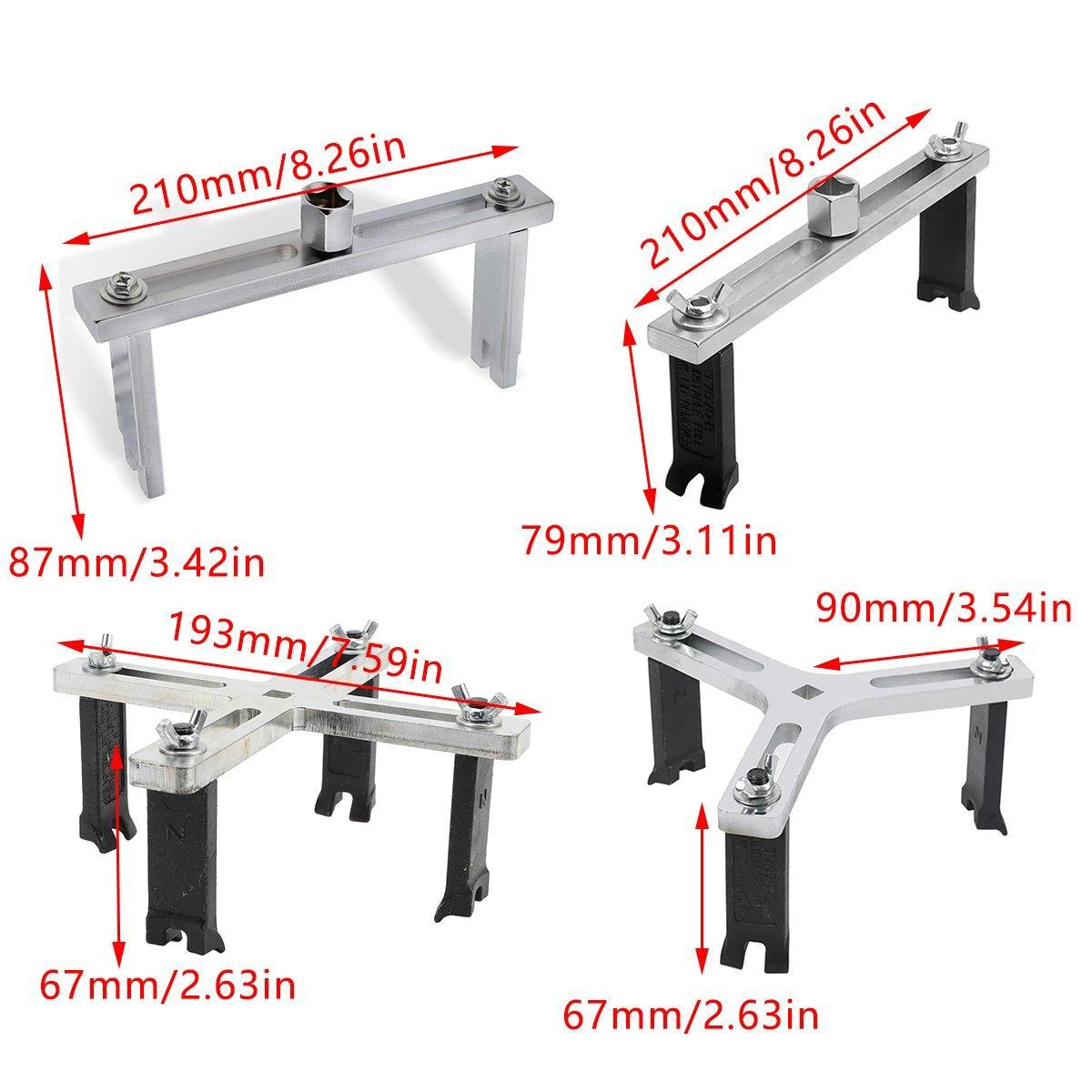 Adjustable Universal Fuel Tank Cover Removal Tool 3 Claws Gasoline Pump Wrench - Four-Grasp V528-DISASSEMBLY-TOOL-FOUR-GRASP-899212
