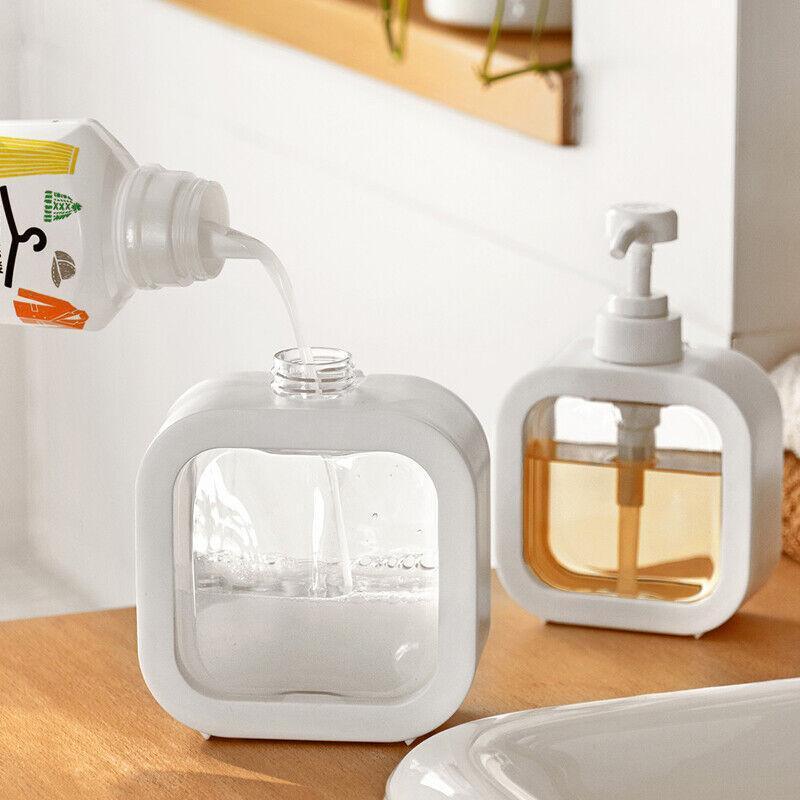 Plastic Pump Bottles For Bathroom Soap Shampoo Cream Lotion Dispenser Bottling - 300ML