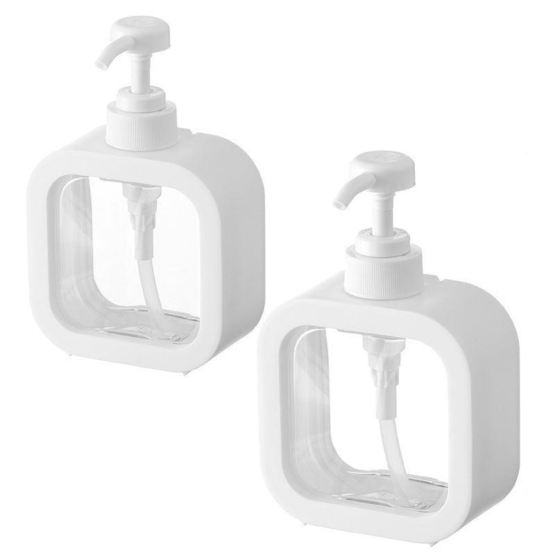 Plastic Pump Bottles For Bathroom Soap Shampoo Cream Lotion Dispenser Bottling - 500ML