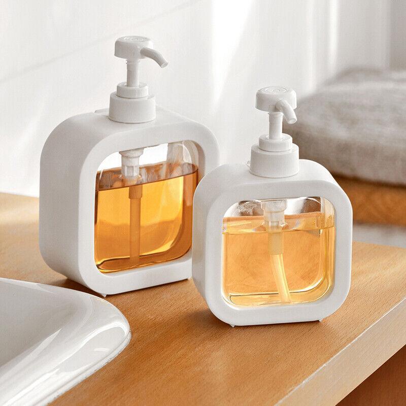 Plastic Pump Bottles For Bathroom Soap Shampoo Cream Lotion Dispenser Bottling - 500ML