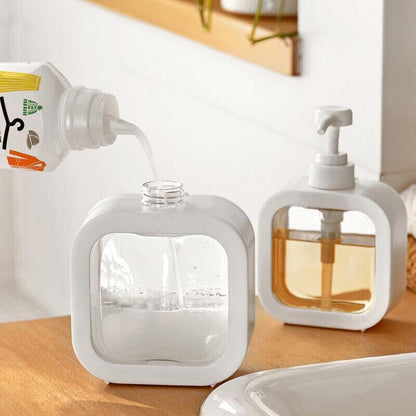Plastic Pump Bottles For Bathroom Soap Shampoo Cream Lotion Dispenser Bottling - 500ML V528-DISBOTTLE-500ML-483502