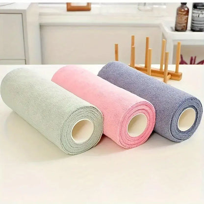 Multifunctional Kitchen Cleaning Towel Strong Absorbent Hand Tear Dish Cloth - Grey V528-DISH-TOWELS-GREY-256691