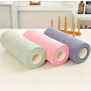 Multifunctional Kitchen Cleaning Towel Strong Absorbent Hand Tear Dish Cloth - Pink V528-DISH-TOWELS-PINK-554840