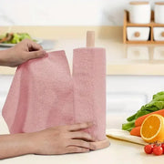 Multifunctional Kitchen Cleaning Towel Strong Absorbent Hand Tear Dish Cloth - Pink V528-DISH-TOWELS-PINK-554840