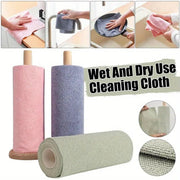 Multifunctional Kitchen Cleaning Towel Strong Absorbent Hand Tear Dish Cloth - Pink V528-DISH-TOWELS-PINK-554840