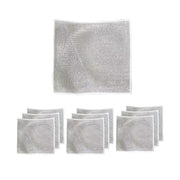 10PCS Double Layer Dishcloth Non-stick Oil Kitchen Cleaning Cloth Metal Fiber V528-DISHCLOTH-10PCS-301239