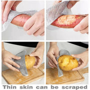 10PCS Double Layer Dishcloth Non-stick Oil Kitchen Cleaning Cloth Metal Fiber V528-DISHCLOTH-10PCS-301239