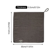 5PCS Waffle Cleaning Cloth Coffee Machine Bar Towel Dish Rag Absorbent - Blue V528-DISHCLOTH-BLUE-5PCS-303056