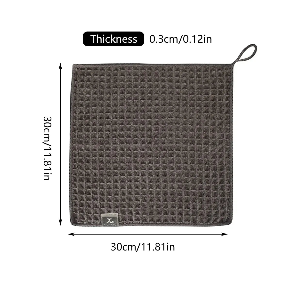 5PCS Waffle Cleaning Cloth Coffee Machine Bar Towel Dish Rag Absorbent - Blue V528-DISHCLOTH-BLUE-5PCS-303056