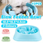 Dog-Bowl Dishes Slow-Feeder Large Pet-Eat Dogs Food-Nonslip Interactive - Blue V528-DISHESSLOW-FEEDER-BLUE-317023