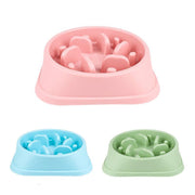 Dog-Bowl Dishes Slow-Feeder Large Pet-Eat Dogs Food-Nonslip Interactive - Blue V528-DISHESSLOW-FEEDER-BLUE-317023