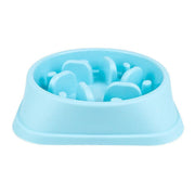 Dog-Bowl Dishes Slow-Feeder Large Pet-Eat Dogs Food-Nonslip Interactive - Blue V528-DISHESSLOW-FEEDER-BLUE-317023