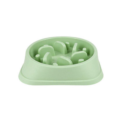 Dog-Bowl Dishes Slow-Feeder Large Pet-Eat Dogs Food-Nonslip Interactive - Blue V528-DISHESSLOW-FEEDER-BLUE-317023