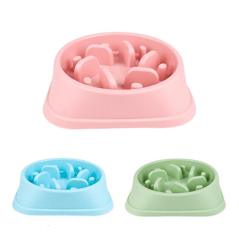 Dog-Bowl Dishes Slow-Feeder Large Pet-Eat Dogs Food-Nonslip Interactive - Pink V528-DISHESSLOW-FEEDER-PINK-866254