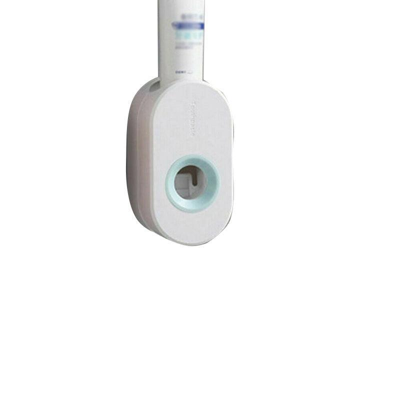 Automatic Toothpaste Dispenser Bathroom Wall-Mounted Rack Toothbrush Holder - White V528-DISPENSER-WHITE-218564