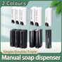 Hotel Wall Mounted Soap Dispenser Bathroom Shampoo Shower Gel Hand Soap Box - White-Single V528-DISPENSER-WHITE-SINGLE-516628