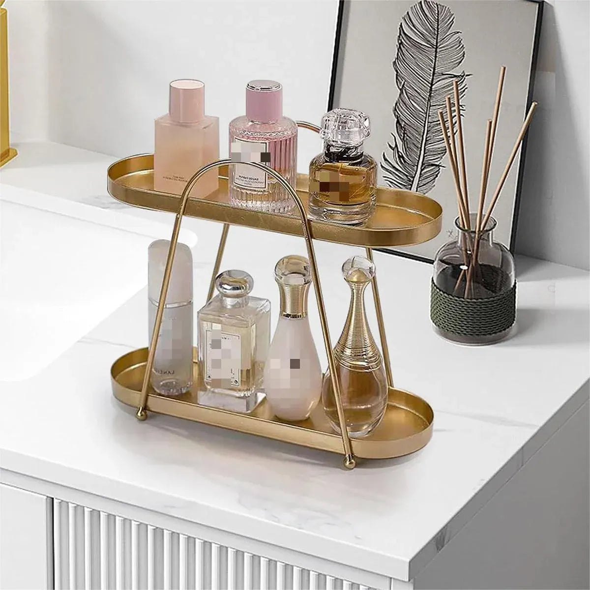 Jewelry Rack Organizer Stand Cosmetic Display Desktop Storage Holder for Home - Black V528-DISPLAY-BLACK-150871
