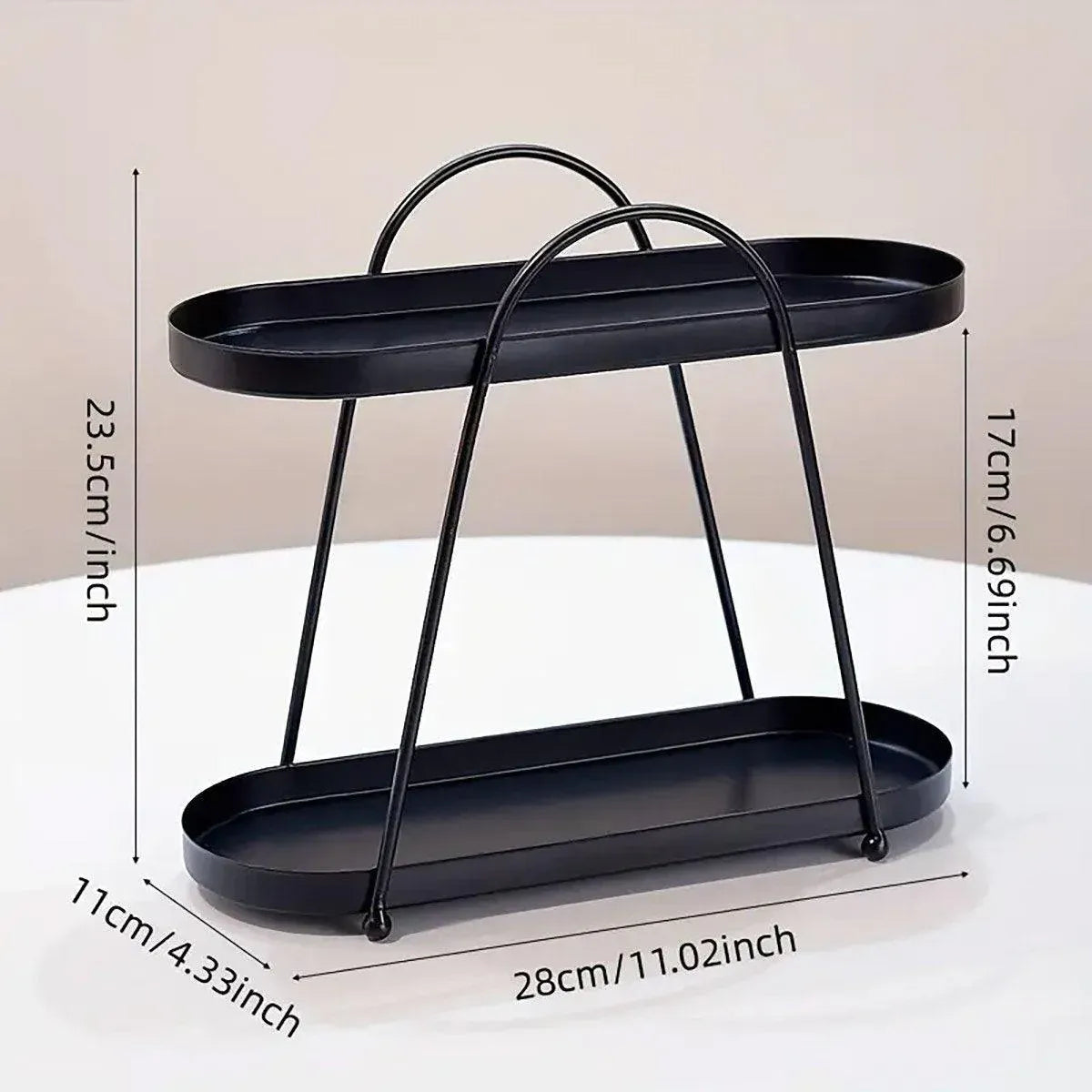 Jewelry Rack Organizer Stand Cosmetic Display Desktop Storage Holder for Home - Black V528-DISPLAY-BLACK-150871