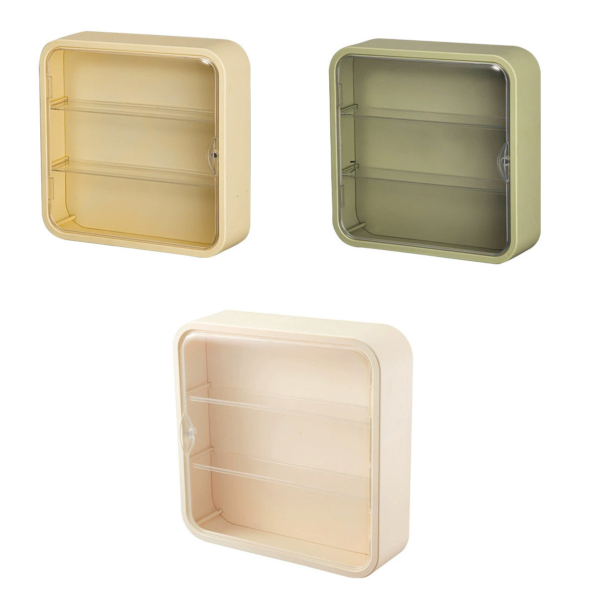 Wall Mounted Showcase Acrylic Figures Toys Display Case Dustproof Storage Box - Green V528-DISPLAY-GREEN-377546