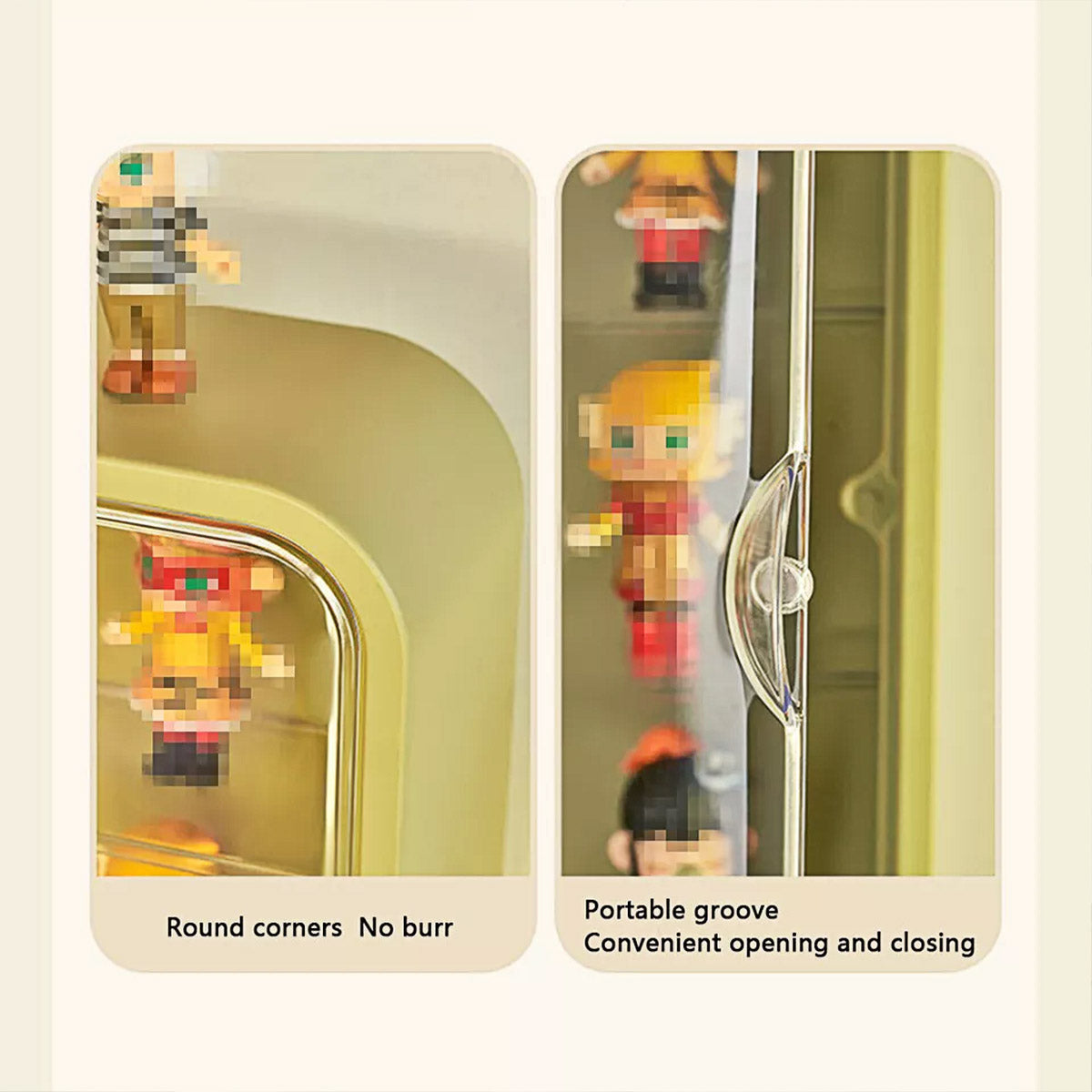 Wall Mounted Showcase Acrylic Figures Toys Display Case Dustproof Storage Box - Green V528-DISPLAY-GREEN-377546