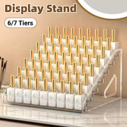 6/7 Layer Nail Polish Storage Box Multi Layer Clear Display Rack Organizer Stand - 6-Tier V528-DISPLAY-STAND-6-146071
