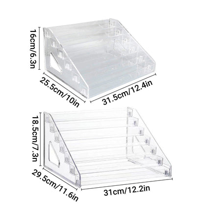 6/7 Layer Nail Polish Storage Box Multi Layer Clear Display Rack Organizer Stand - 6-Tier V528-DISPLAY-STAND-6-146071