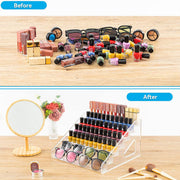 6/7 Layer Nail Polish Storage Box Multi Layer Clear Display Rack Organizer Stand - 6-Tier V528-DISPLAY-STAND-6-146071