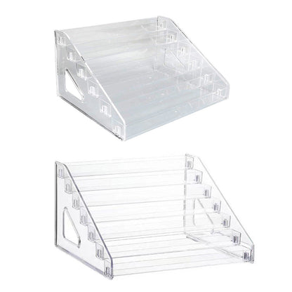 6/7 Layer Nail Polish Storage Box Multi Layer Clear Display Rack Organizer Stand - 7-Tier V528-DISPLAY-STAND-7-811770
