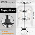 3-Tier Rotating Sock Rack Accessories Hanging Display Stand Organizer for Storage V528-DISPLAY-STAND-BLACK-987369