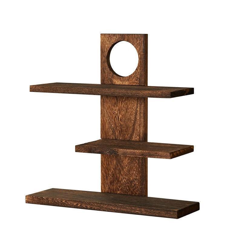 Wooden Desktop Tea Set Rack Display Stand Organizer Storage Shelf for Teaware - Brown V528-DISPLAY-STAND-DARK-596123