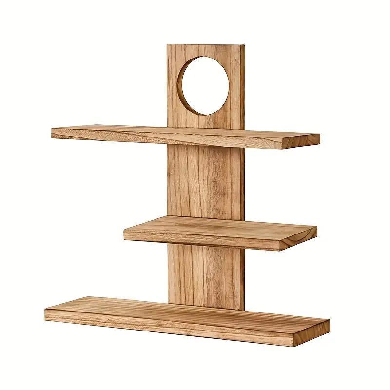 Wooden Desktop Tea Set Rack Display Stand Organizer Storage Shelf for Teaware - Brown V528-DISPLAY-STAND-DARK-596123