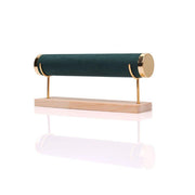 Wooden Bracelet Display Stand Single Tier Watch Bangle Holder Organizer Jewelry - Green V528-DISPLAY-STAND-GREEN-246451