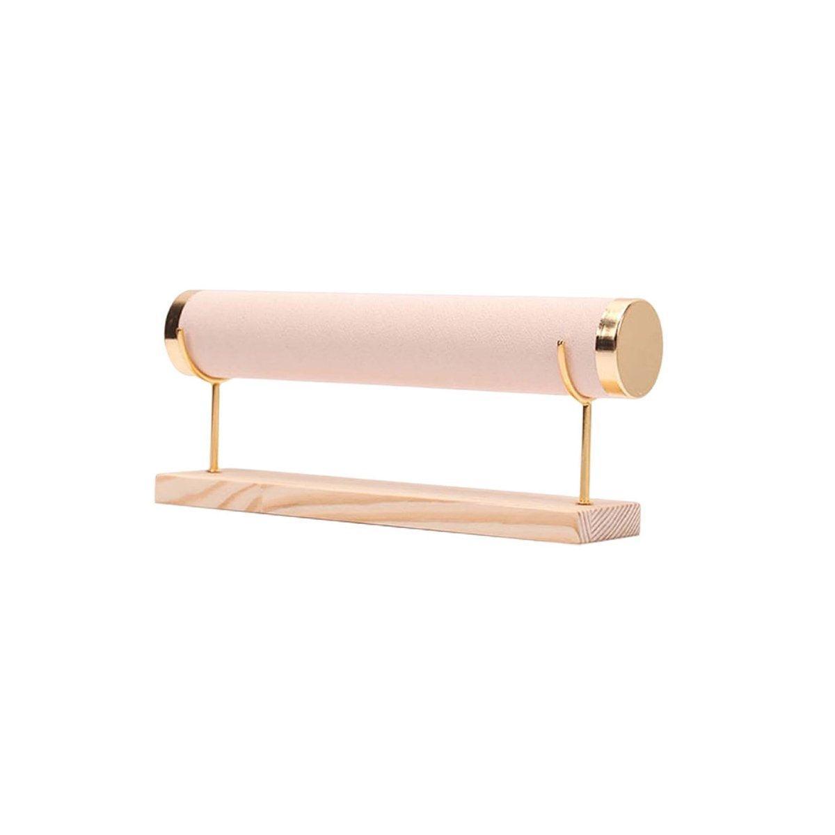 Wooden Bracelet Display Stand Single Tier Watch Bangle Holder Organizer Jewelry - Green V528-DISPLAY-STAND-GREEN-246451