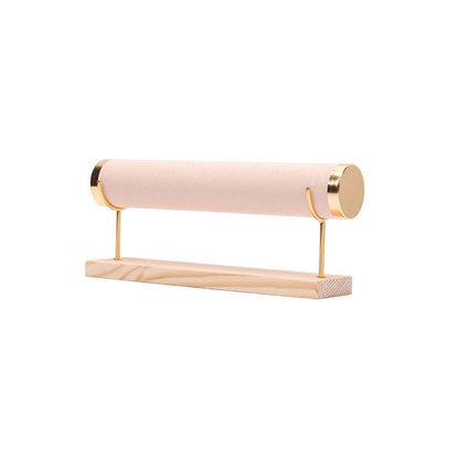 Wooden Bracelet Display Stand Single Tier Watch Bangle Holder Organizer Jewelry - Green V528-DISPLAY-STAND-GREEN-246451