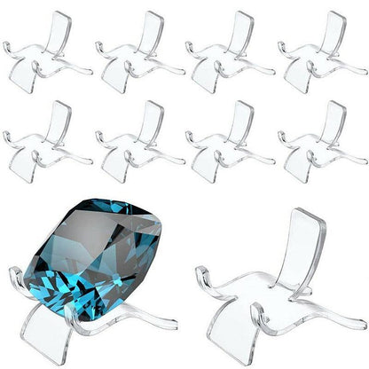10pcs Acrylic Display Stands for Crystals Minerals Geodes Jewellery Ornament Holder - M 5.5X4.5X5cm V528-DISPLAYHOLDER-10PCS-M-421816