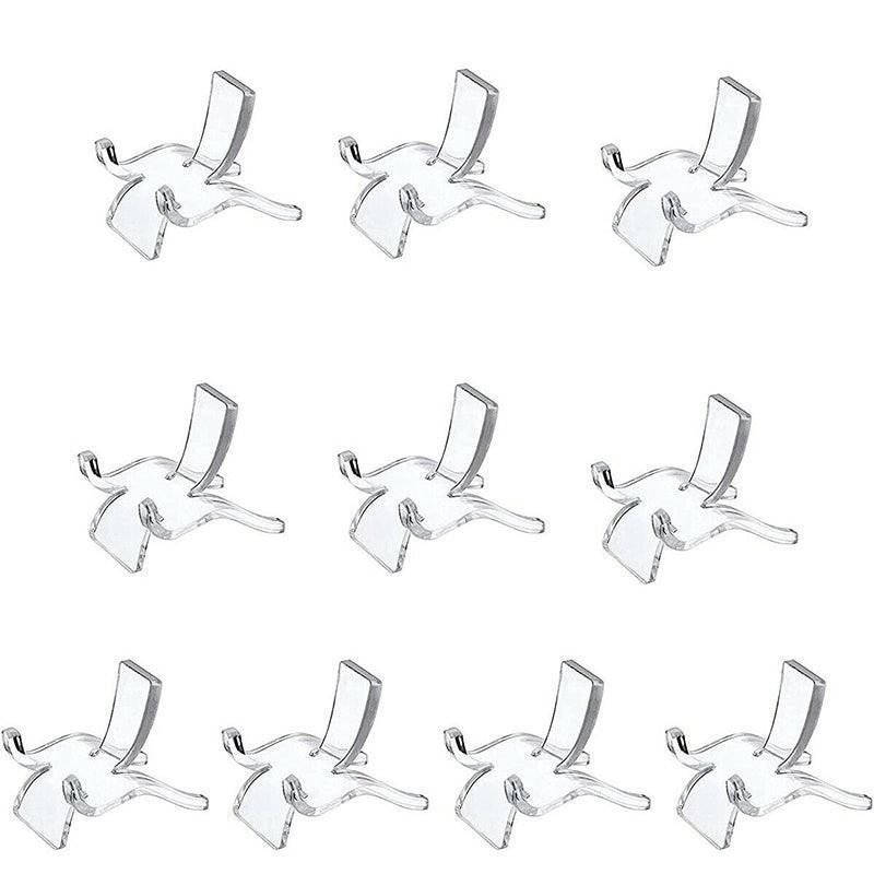 10pcs Acrylic Display Stands for Crystals Minerals Geodes Jewellery Ornament Holder - S 3.8X3X3.5cm V528-DISPLAYHOLDER-10PCS-S-474370