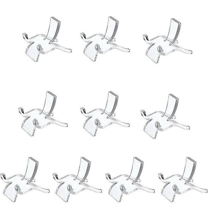 10pcs Acrylic Display Stands for Crystals Minerals Geodes Jewellery Ornament Holder - S 3.8X3X3.5cm V528-DISPLAYHOLDER-10PCS-S-474370