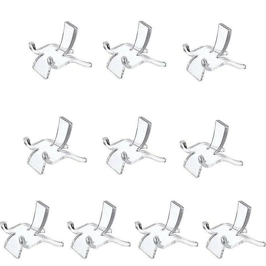 10pcs Acrylic Display Stands for Crystals Minerals Geodes Jewellery Ornament Holder - S 3.8X3X3.5cm V528-DISPLAYHOLDER-10PCS-S-474370
