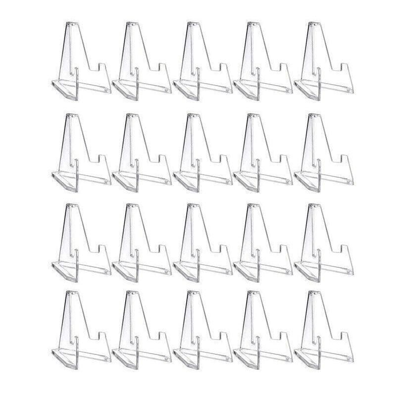 20Pcs Acrylic Clear Stand For Trading Card Psa Pokemon Card Holders Small Stand V528-DISPLAYSTAND-20PCS-58625