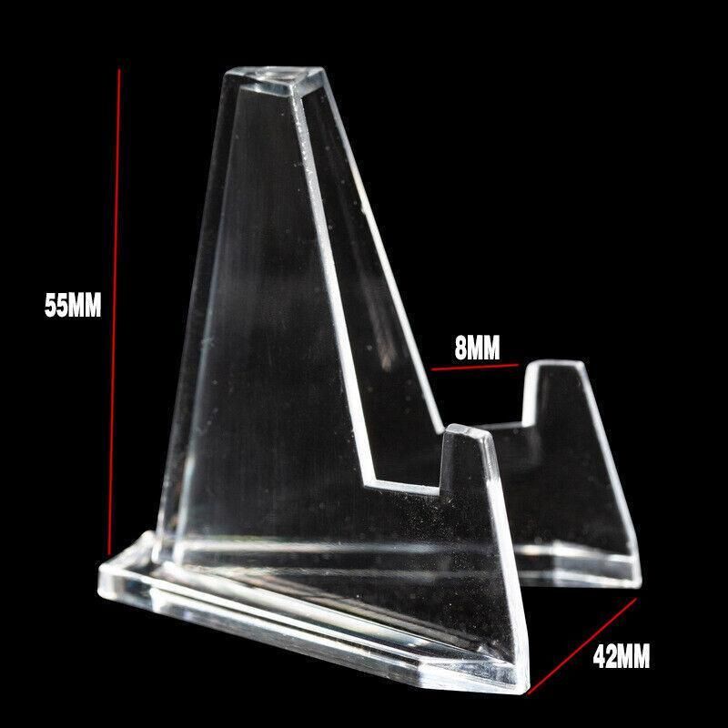20Pcs Acrylic Clear Stand For Trading Card Psa Pokemon Card Holders Small Stand V528-DISPLAYSTAND-20PCS-58625