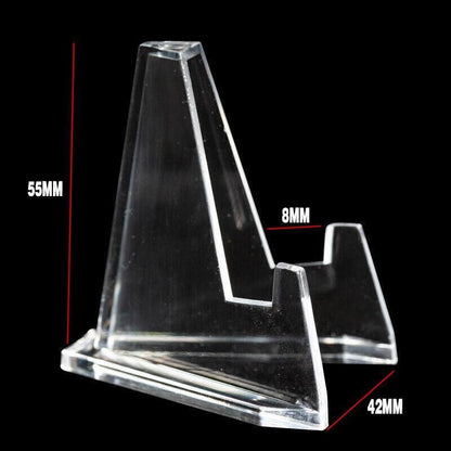 20Pcs Acrylic Clear Stand For Trading Card Psa Pokemon Card Holders Small Stand V528-DISPLAYSTAND-20PCS-58625