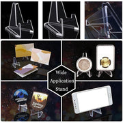 20Pcs Acrylic Clear Stand For Trading Card Psa Pokemon Card Holders Small Stand V528-DISPLAYSTAND-20PCS-58625