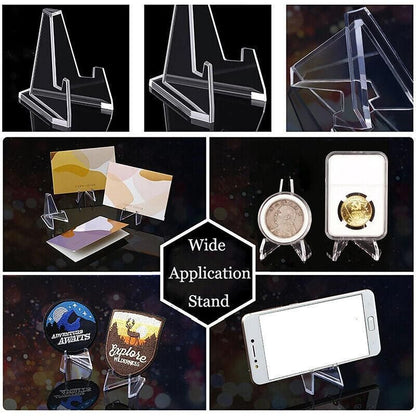 20Pcs Acrylic Clear Stand For Trading Card Psa Pokemon Card Holders Small Stand V528-DISPLAYSTAND-20PCS-58625