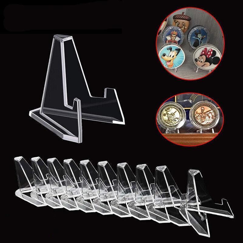 20Pcs Acrylic Clear Stand For Trading Card Psa Pokemon Card Holders Small Stand V528-DISPLAYSTAND-20PCS-58625