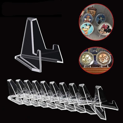 20Pcs Acrylic Clear Stand For Trading Card Psa Pokemon Card Holders Small Stand V528-DISPLAYSTAND-20PCS-58625