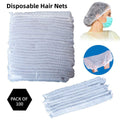 100pcs Disposable Non Woven Hairnet Caps for Food Service Kitchen Work Use V528-DISPOSABLE-HAT-21-100P-WHITE-547205